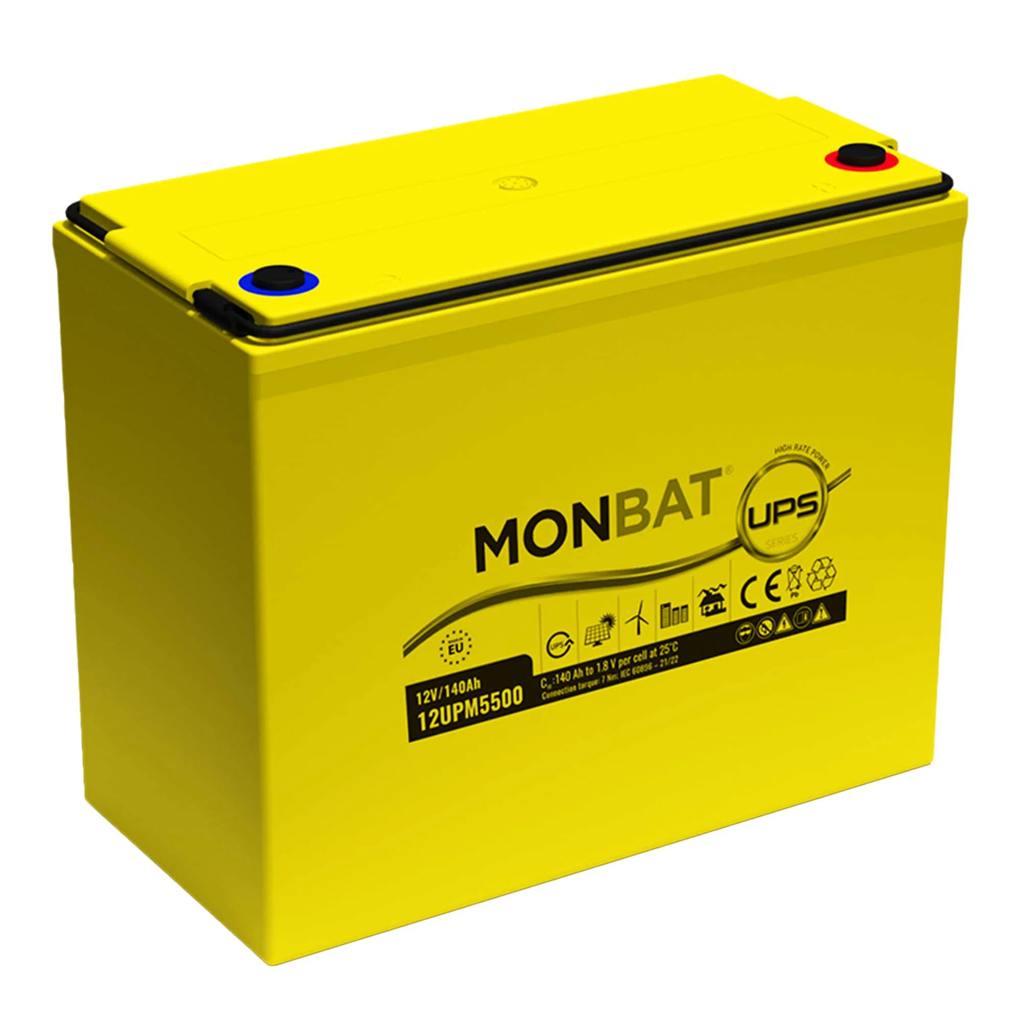 Акумулятор для ДБЖ Monbat High Rate Power Top AGM 6СТ-140 (12UPM5500)