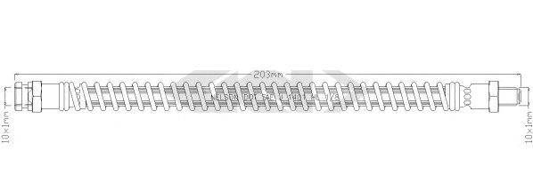 SPIDAN 340523 Гальмівний шланг