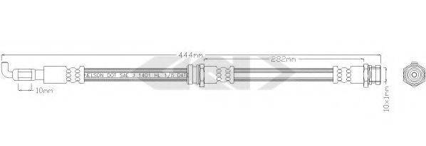 SPIDAN 39987 Гальмівний шланг
