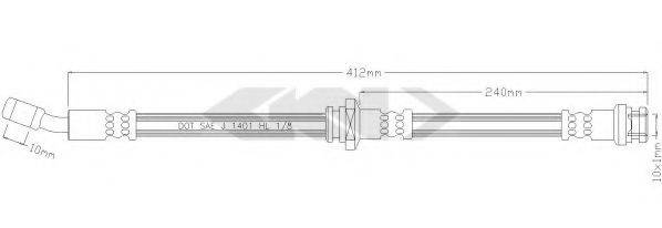 SPIDAN 38692 Гальмівний шланг