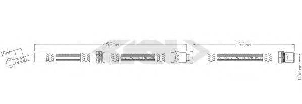 SPIDAN 38767 Гальмівний шланг