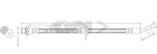 SPIDAN 338620 Гальмівний шланг