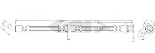 SPIDAN 338669 Гальмівний шланг