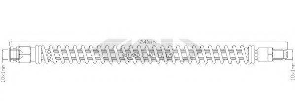 SPIDAN 338702 Гальмівний шланг