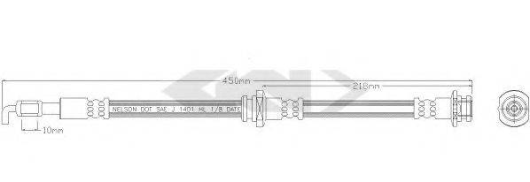SPIDAN 338743 Гальмівний шланг