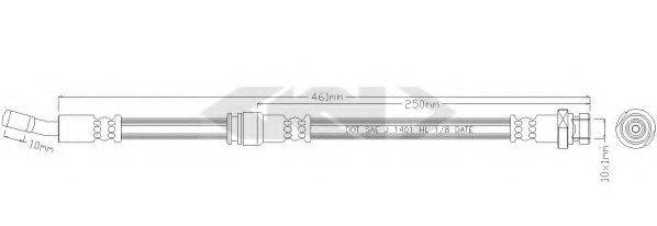 SPIDAN 338843 Гальмівний шланг