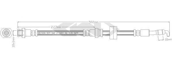 SPIDAN 340531 Гальмівний шланг