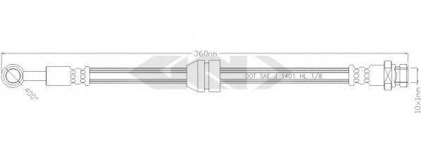 SPIDAN 339732 Гальмівний шланг