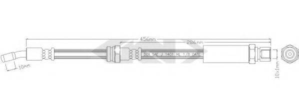 SPIDAN 339739 Гальмівний шланг