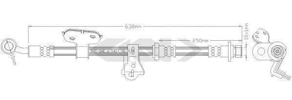 SPIDAN 339266 Гальмівний шланг