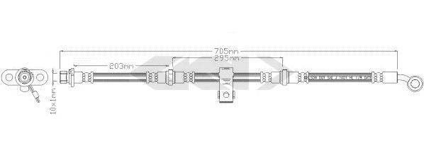 SPIDAN 339267 Гальмівний шланг