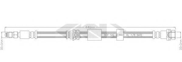 SPIDAN 339792 Гальмівний шланг