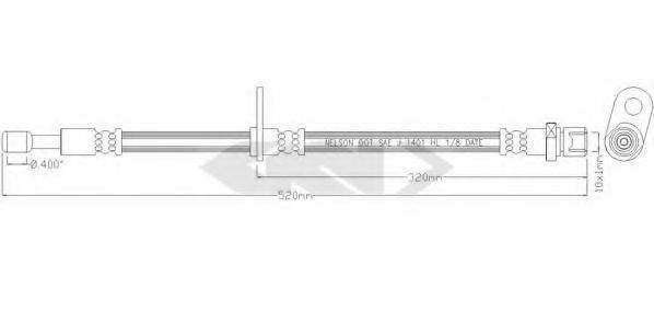 SPIDAN 339277 Гальмівний шланг