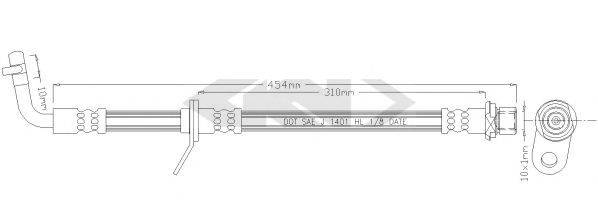 SPIDAN 340564 Гальмівний шланг