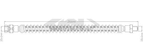 SPIDAN 340566 Гальмівний шланг