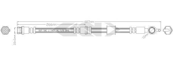 SPIDAN 340568 Гальмівний шланг