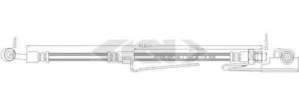 SPIDAN 340254 Гальмівний шланг