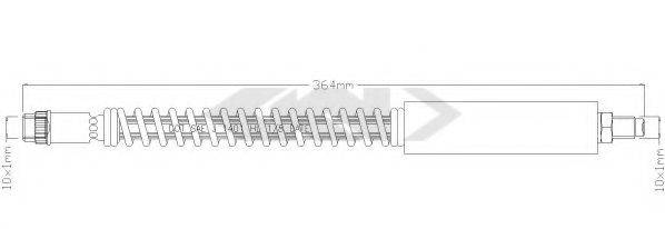 SPIDAN 339525 Гальмівний шланг