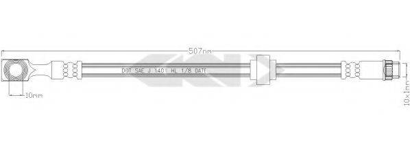 SPIDAN 340605 Гальмівний шланг