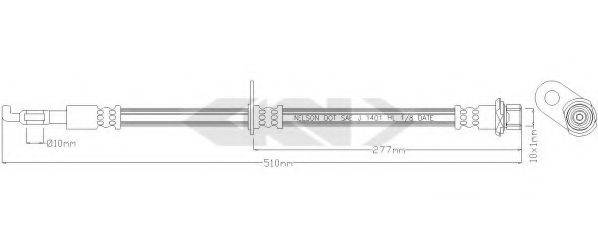 SPIDAN 340287 Гальмівний шланг