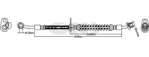 SPIDAN 340500 Гальмівний шланг