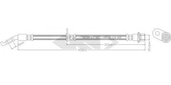 SPIDAN 340676 Гальмівний шланг