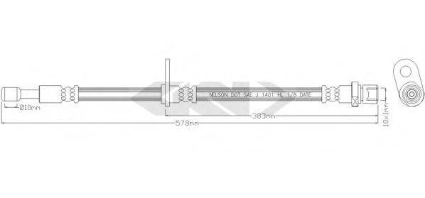 SPIDAN 340679 Гальмівний шланг