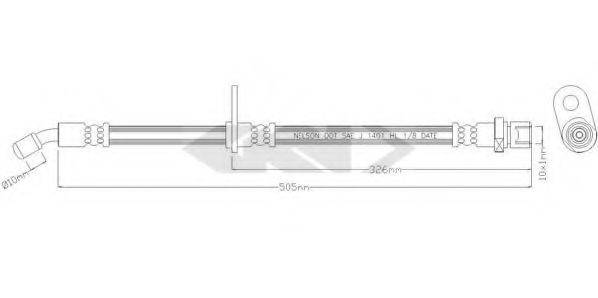 SPIDAN 340510 Гальмівний шланг