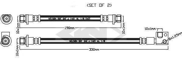 SPIDAN 340735 Гальмівний шланг