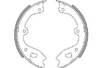 SPIDAN 30386 Комплект гальмівних колодок, стоянкова гальмівна система