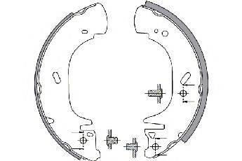 SPIDAN 33928 Комплект гальмівних колодок