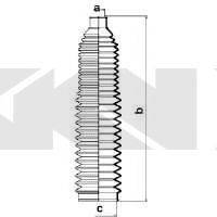 SPIDAN 83686 Пильовик, рульове управління