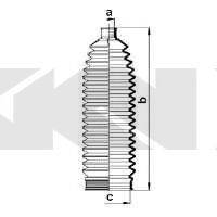 SPIDAN 83693 Пильовик, рульове управління