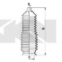 SPIDAN 83872 Пильовик, рульове управління