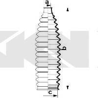 SPIDAN 84082 Пильовик, рульове управління