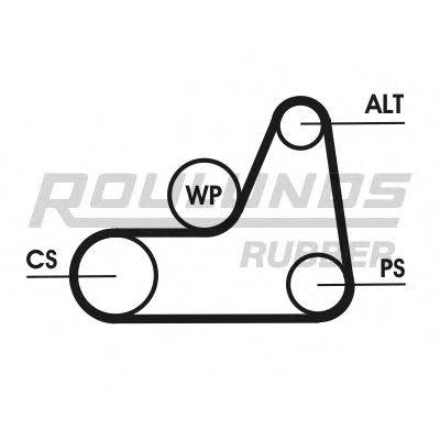 ROULUNDS RUBBER 6K1042T2 Полікліновий ремінний комплект