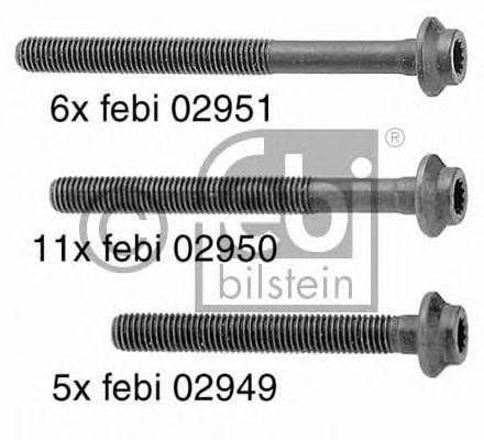 FEBI BILSTEIN 10232 Комплект болтів головки цилідра