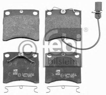 FEBI BILSTEIN 16463 Комплект гальмівних колодок, дискове гальмо