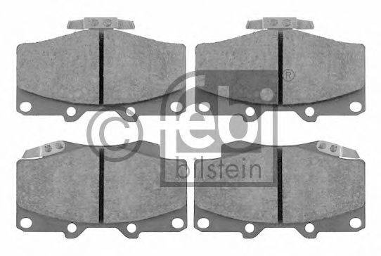 FEBI BILSTEIN 16537 Комплект гальмівних колодок, дискове гальмо