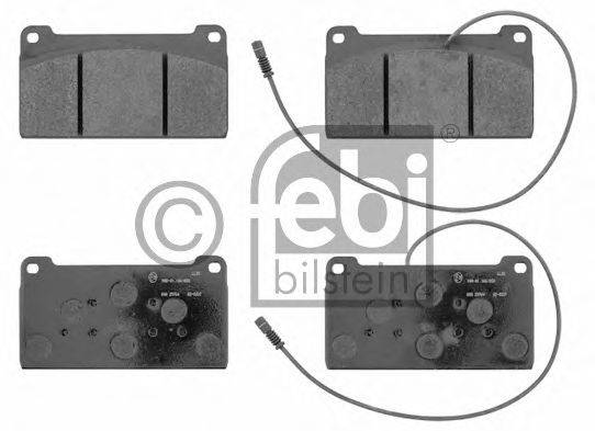 FEBI BILSTEIN 16697 Комплект гальмівних колодок, дискове гальмо