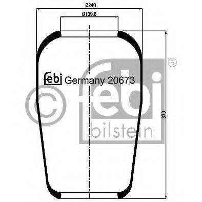 FEBI BILSTEIN 20673 Кожух пневматичної ресори