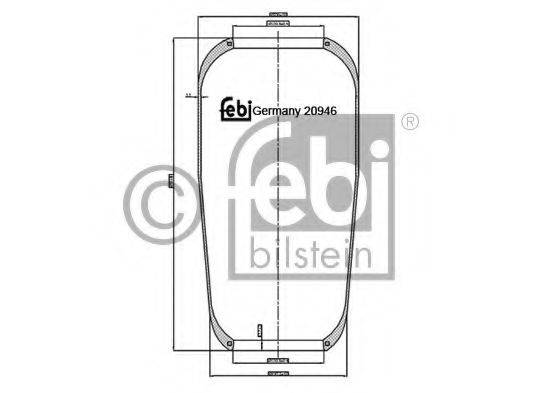 FEBI BILSTEIN 20946 Кожух пневматичної ресори