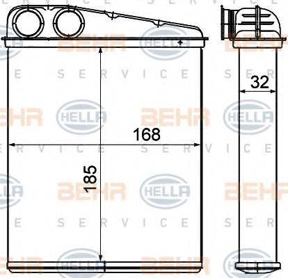 BEHR HELLA SERVICE 8FH351000551 Теплообмінник, опалення салону