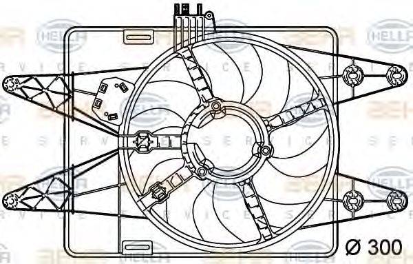 BEHR HELLA SERVICE 8EW351039481 Вентилятор, охолодження двигуна