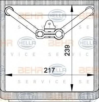 BEHR HELLA SERVICE 8FV351210341 Випарник, кондиціонер