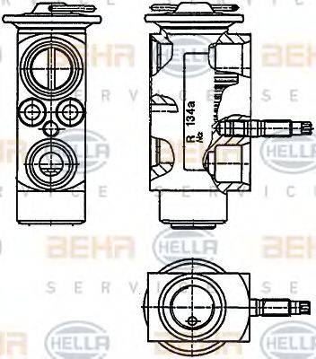 BEHR HELLA SERVICE 8UW351234201 Розширювальний клапан, кондиціонер