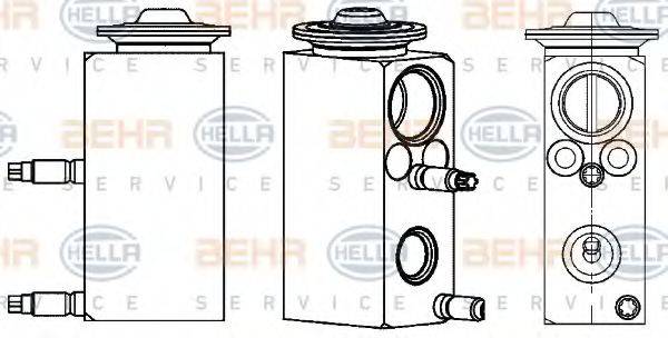 BEHR HELLA SERVICE 8UW351234581 форсунка, розширювальний клапан