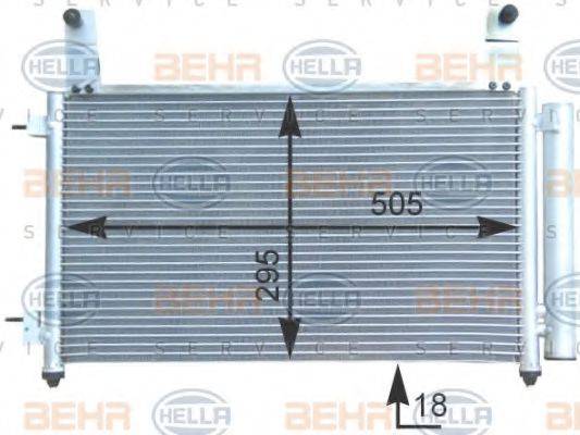 BEHR HELLA SERVICE 8FC351303141 Конденсатор, кондиціонер