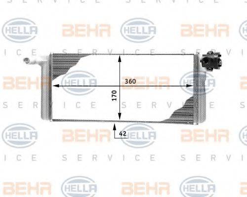 BEHR HELLA SERVICE 8FH351312311 Теплообмінник, опалення салону