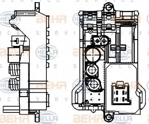 BEHR HELLA SERVICE 5HL351321141 Регулятор, вентилятор салону